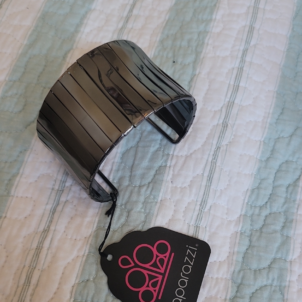 Black Bangle Bracelet